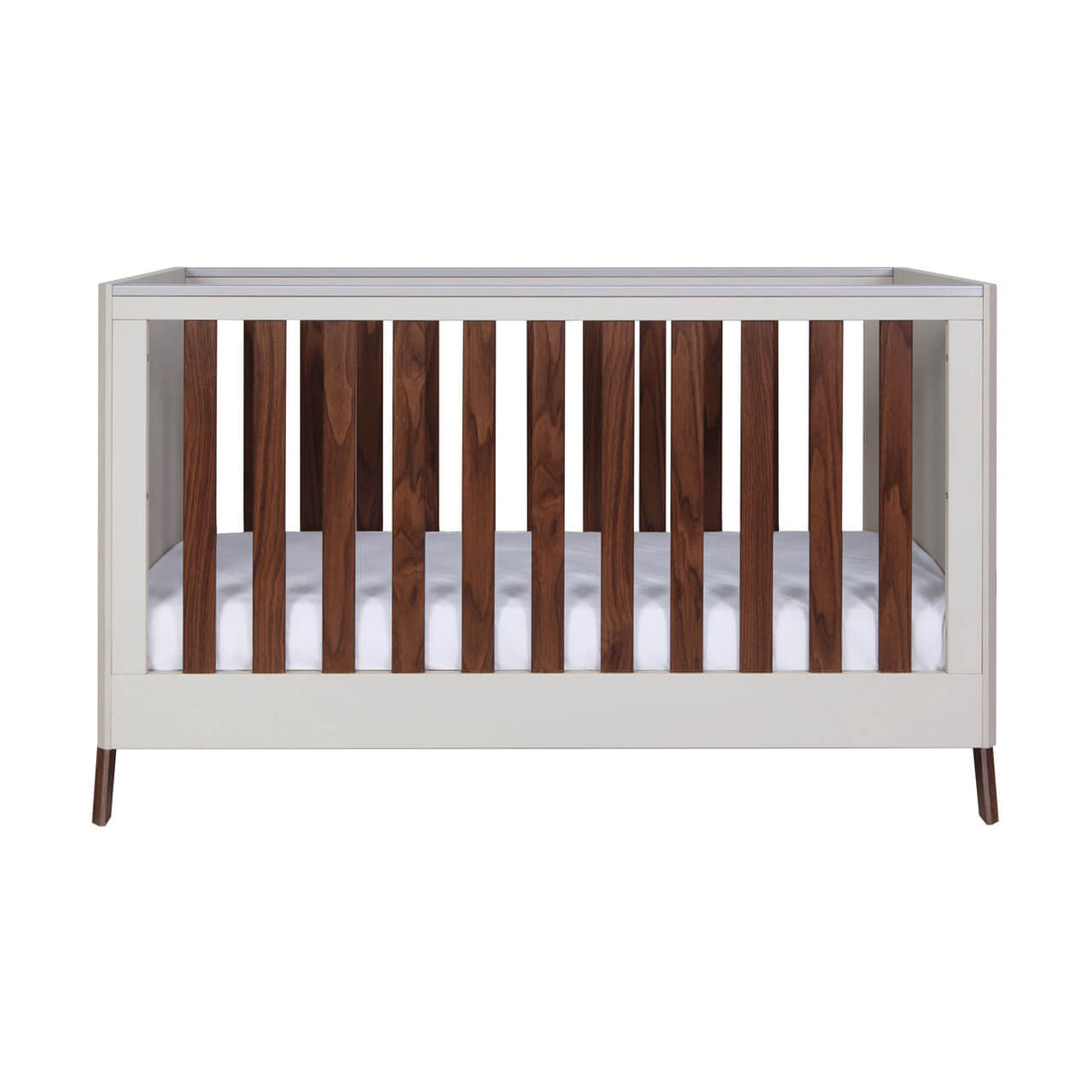 Tutti Bambini Fuori Cot Bed - Warm Walnut/White Sand