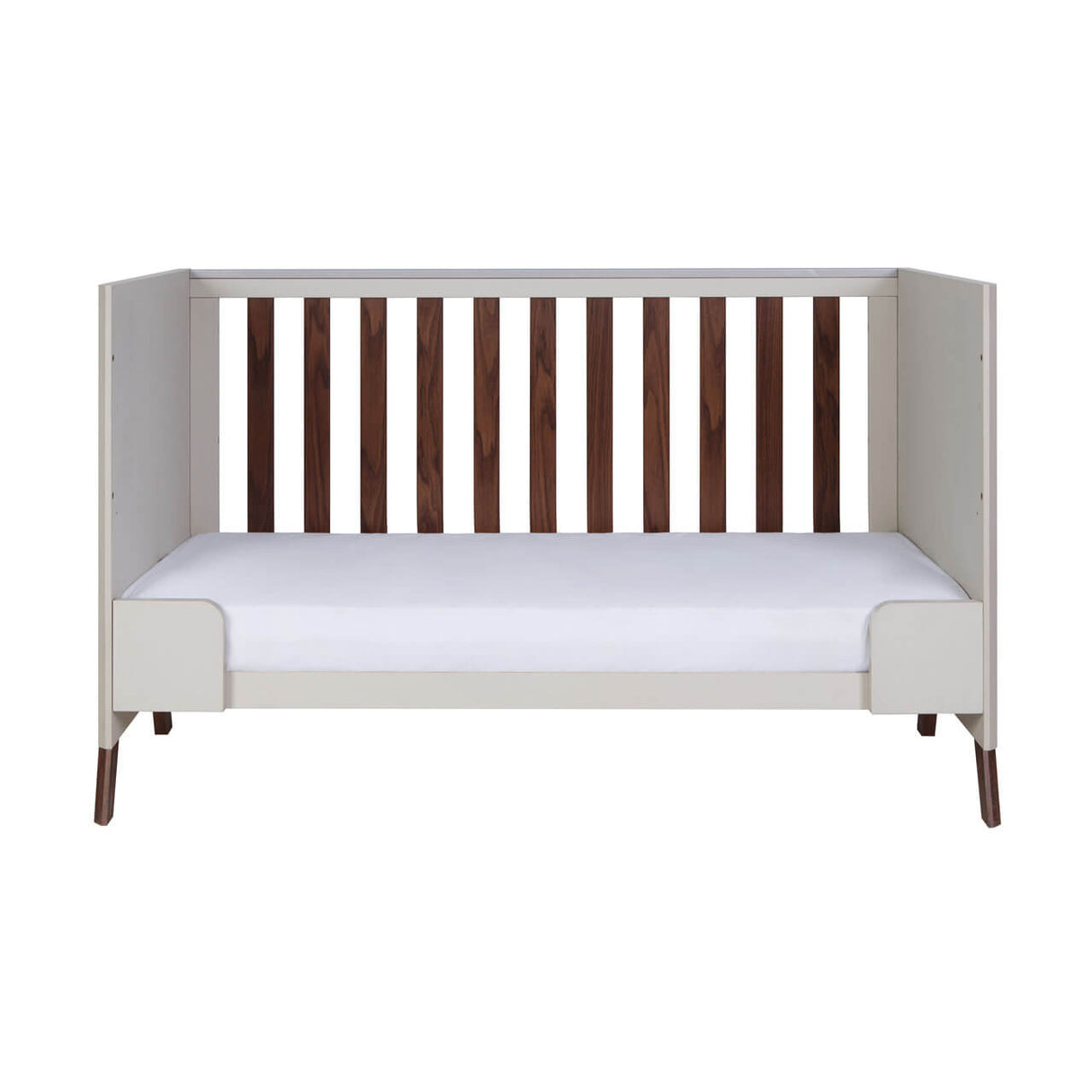 Tutti Bambini Fuori Cot Bed - Warm Walnut/White Sand