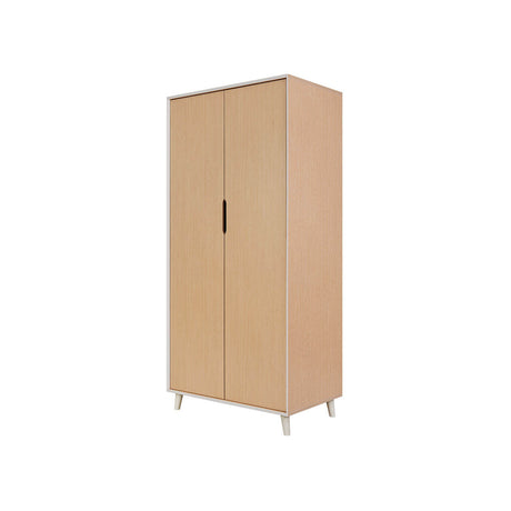 Tutti Bambini Hygge Mini 3 Piece Nursery Furniture Set with Cot Bed, Dresser & Wardrobe - Light Oak/White Sand