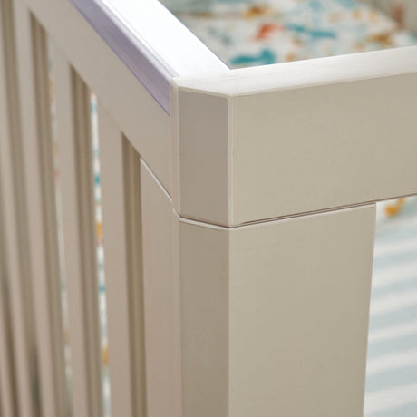 Tutti Bambini Hygge 2 Piece Nursery Furniture Set with Cot Bed and Dresser - Light Oak/White Sand