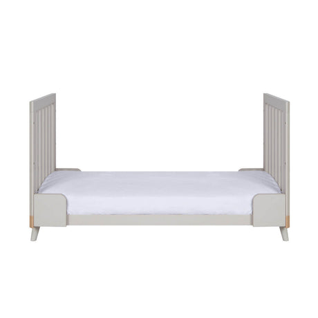 Tutti Bambini Hygge 2 Piece Nursery Furniture Set with Cot Bed and Dresser - Light Oak/White Sand
