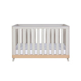 Tutti Bambini Hygge Mini Cot Bed - Light Oak/White Sand