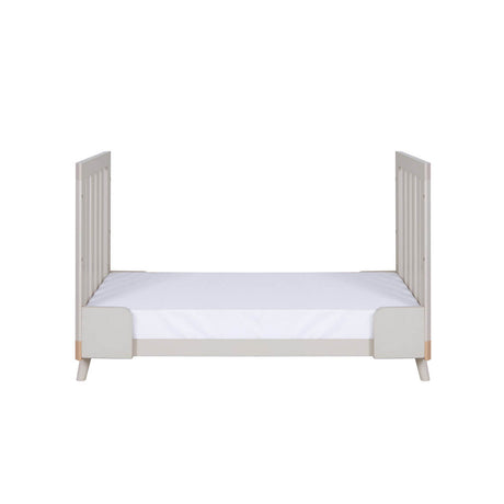 Tutti Bambini Hygge Mini 3 Piece Nursery Furniture Set with Cot Bed, Dresser & Wardrobe - Light Oak/White Sand