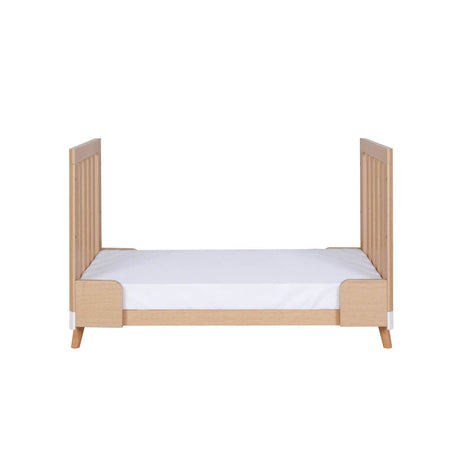 Tutti Bambini Hygge Mini 3 Piece Nursery Furniture Set with Cot Bed, Dresser & Wardrobe - White/Light Oak