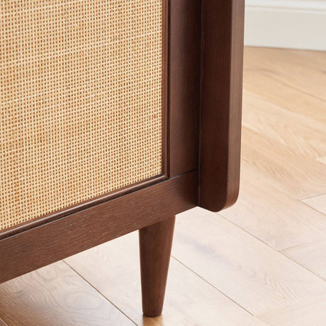 Tutti Bambini Japandi Cot Bed - Warm Walnut