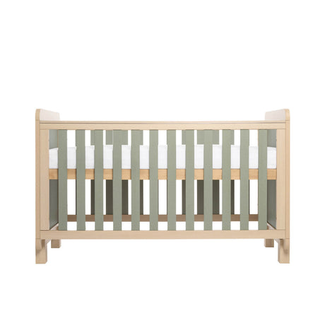 Tutti Bambini Kuba Cot Bed - Golden Oak & Sage Weave