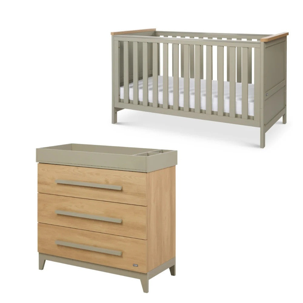 Tutti Bambini Misha / Hallee 2 Piece Room Set - Sage / Golden Oak 2