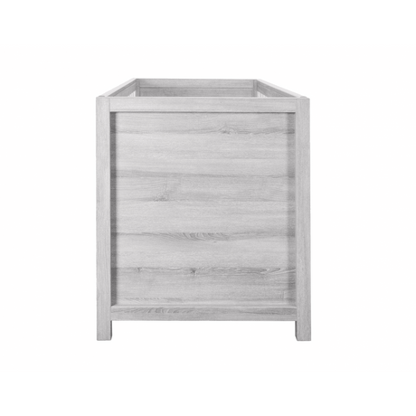 Tutti Bambini Modena 3 Piece Nursery Furniture Set with Cot Bed, Dresser & Wardrobe - White & Grey Ash