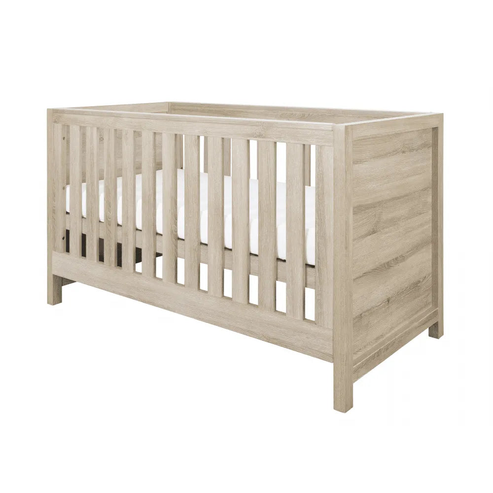 Tutti Bambini Modena 2 Piece Nursery Furniture Set with Cot Bed & Dresser - Oak