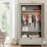 Tutti Bambini Verona Wardrobe - Dove Grey / Oak