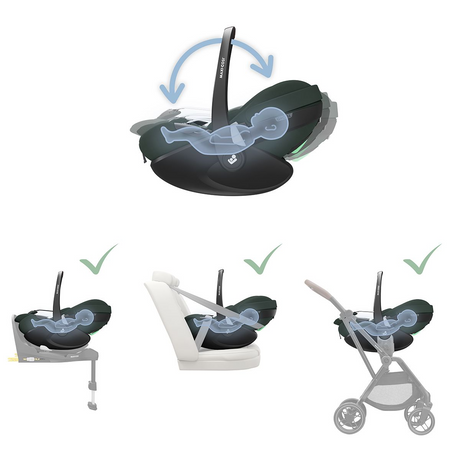 Maxi-Cosi Pebble 360 PRO2 i-Size Infant Car Seat - Twillic Green