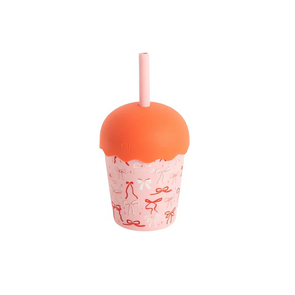 Chino Club Bows Mini 7oz Smoothie Cup & Straw