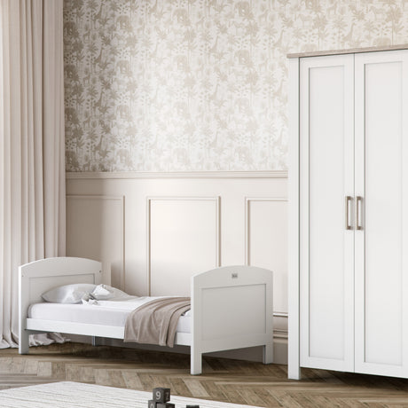 Silver Cross Valencia 3 Piece Nursery Furniture Set with Cot Bed, Dresser and Wardrobe