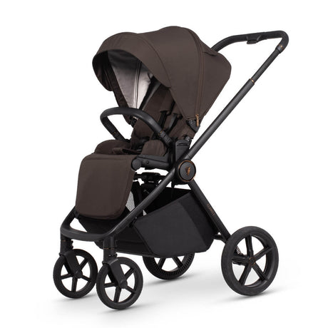 Venicci Claro 2 Plus Travel System with Accessories, Tiago Car Seat & ISOFIX Base - Chocolate