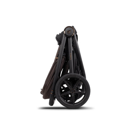 Venicci Claro 2 Plus Travel System with Accessories, Tiago Car Seat & ISOFIX Base - Chocolate