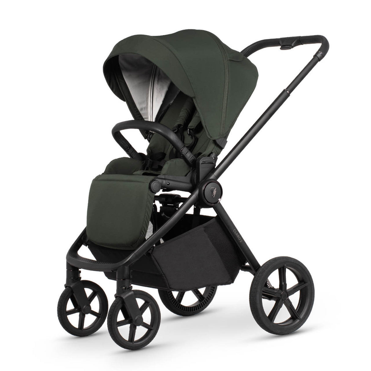 Venicci Claro 2 Plus Travel System with Accessories, Tiago Car Seat & ISOFIX Base - Forest