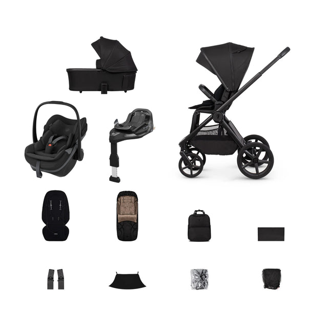 Venicci Upline 3 Travel System with Maxi Cosi Pebble Slide Pro Car Seat & Isofix Base - Onyx 1