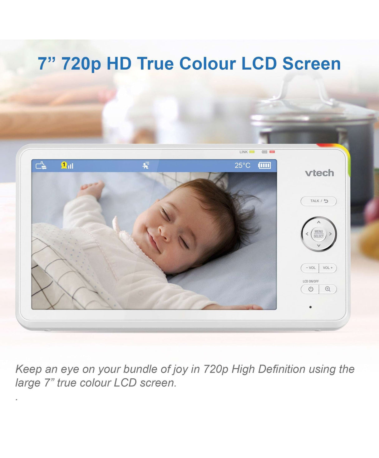 VTech RM7766HD 7" Smart Pan & Tilt Baby Monitor