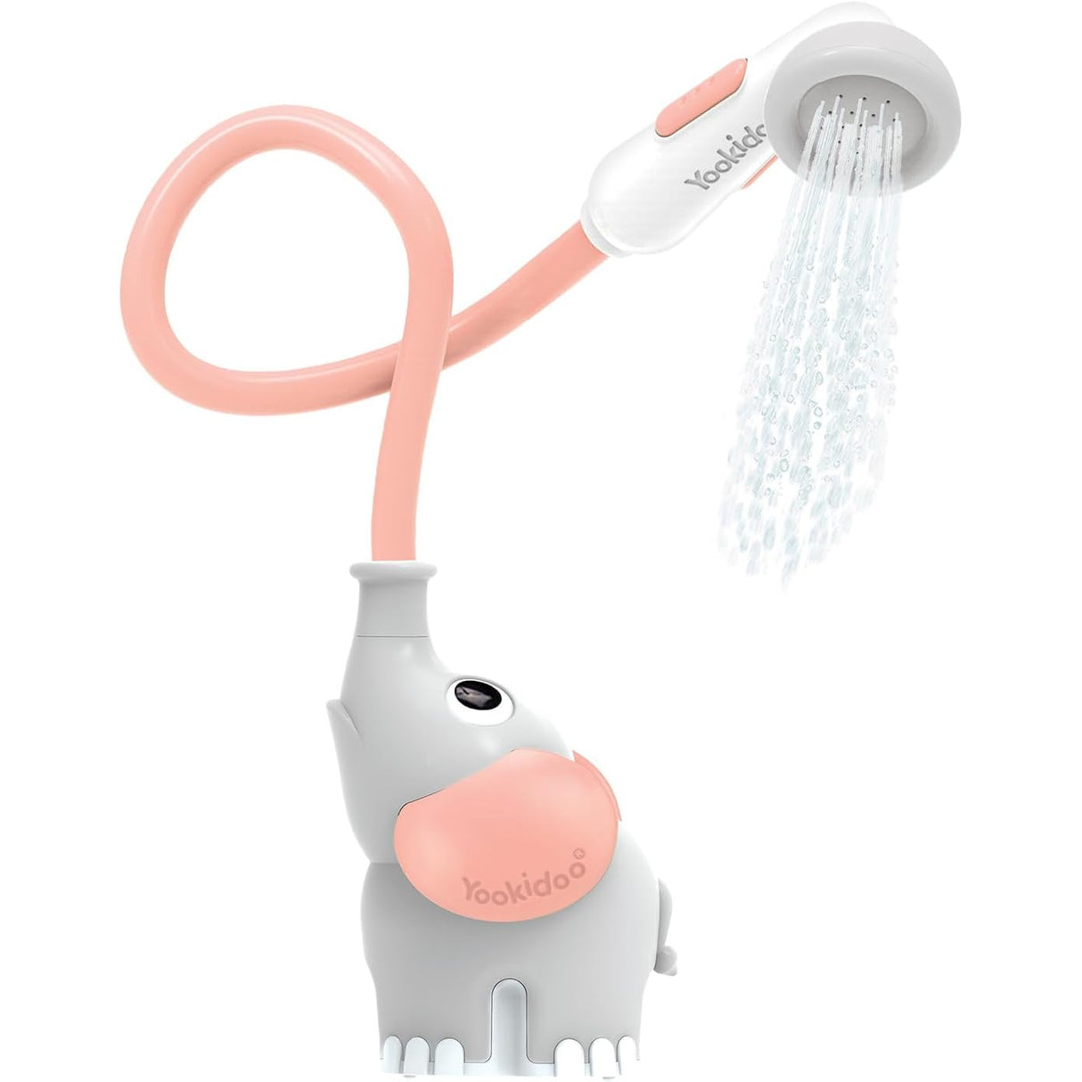 Yookidoo Elephant Water Pump Baby Bath Shower - Pink