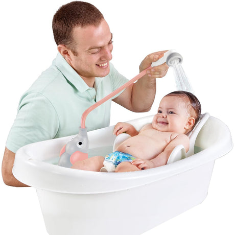 Yookidoo Elephant Water Pump Baby Bath Shower - Pink