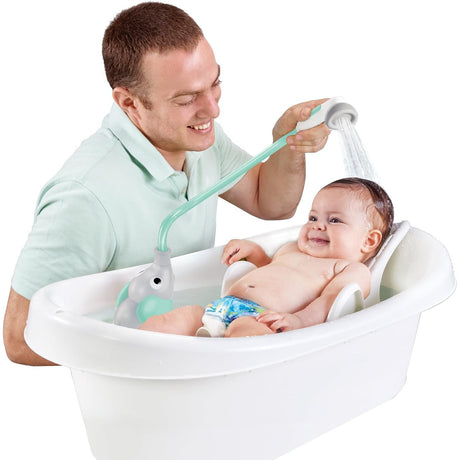 Yookidoo Elephant Water Pump Baby Bath Shower - Turquoise