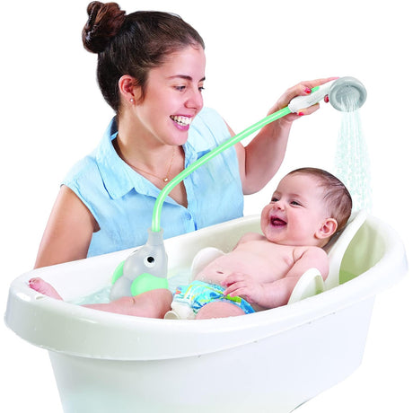 Yookidoo Elephant Water Pump Baby Bath Shower - Turquoise