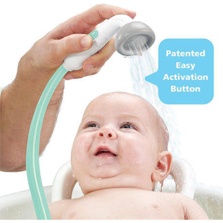 Yookidoo Elephant Water Pump Baby Bath Shower - Turquoise