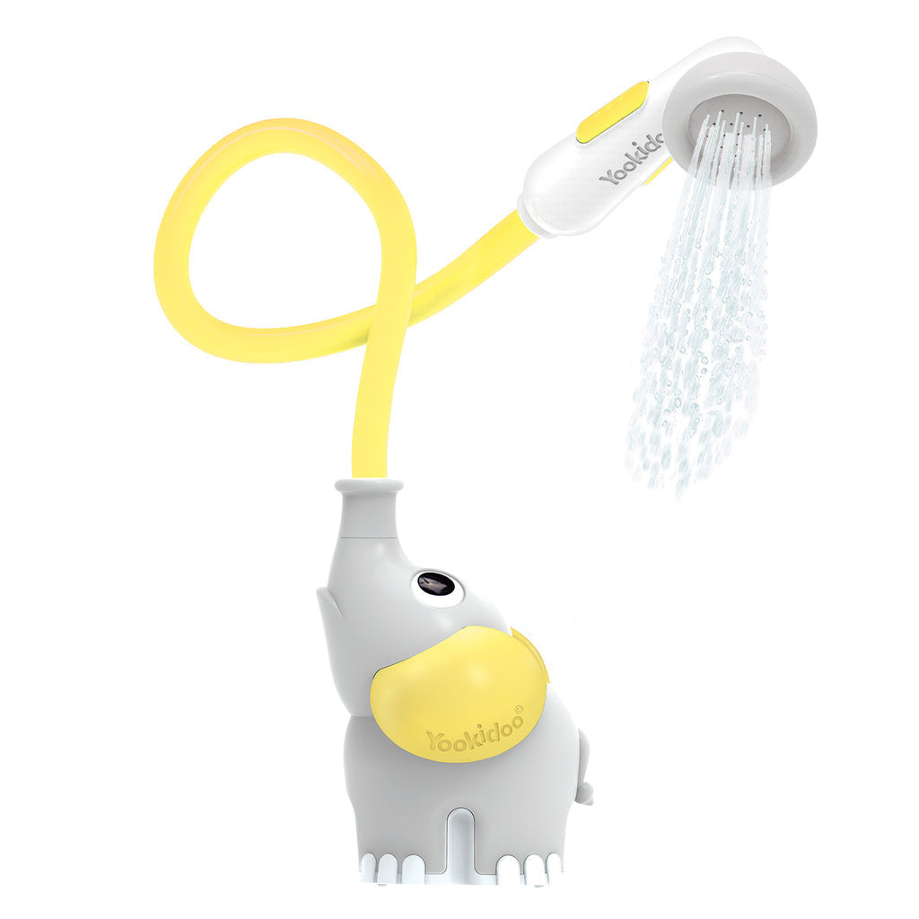 Yookidoo Elephant Water Pump Baby Bath Shower - Yellow