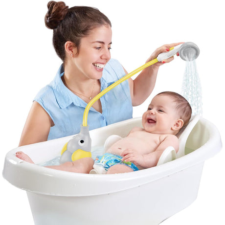 Yookidoo Elephant Water Pump Baby Bath Shower - Yellow
