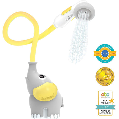 Yookidoo Elephant Water Pump Baby Bath Shower - Yellow