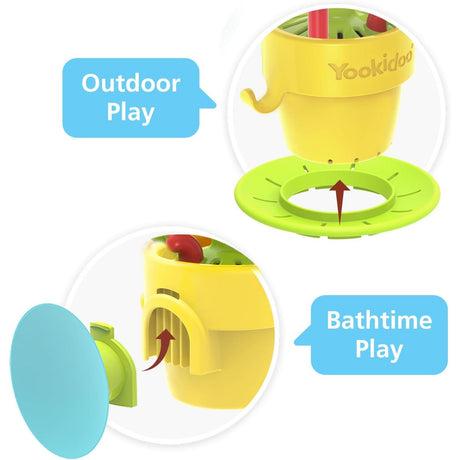 Yookidoo Peek-A-Bee Tub Pop Up Flower & Watering Can Bath Toy