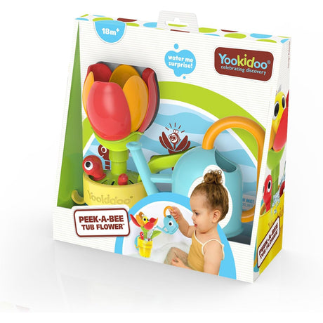 Yookidoo Peek-A-Bee Tub Pop Up Flower & Watering Can Bath Toy