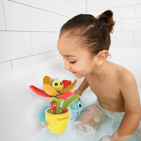 Yookidoo Peek-A-Bee Tub Pop Up Flower & Watering Can Bath Toy