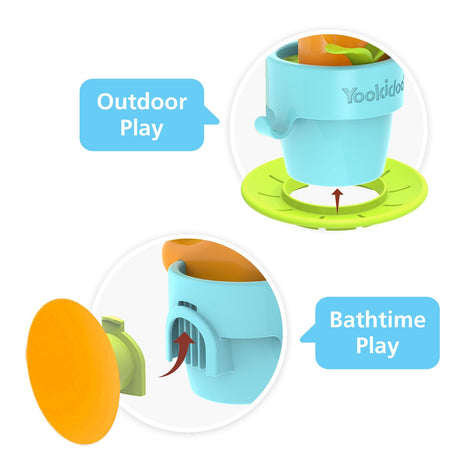 Yookidoo Pop-Up Water Snail & Watering Can Bath Toy