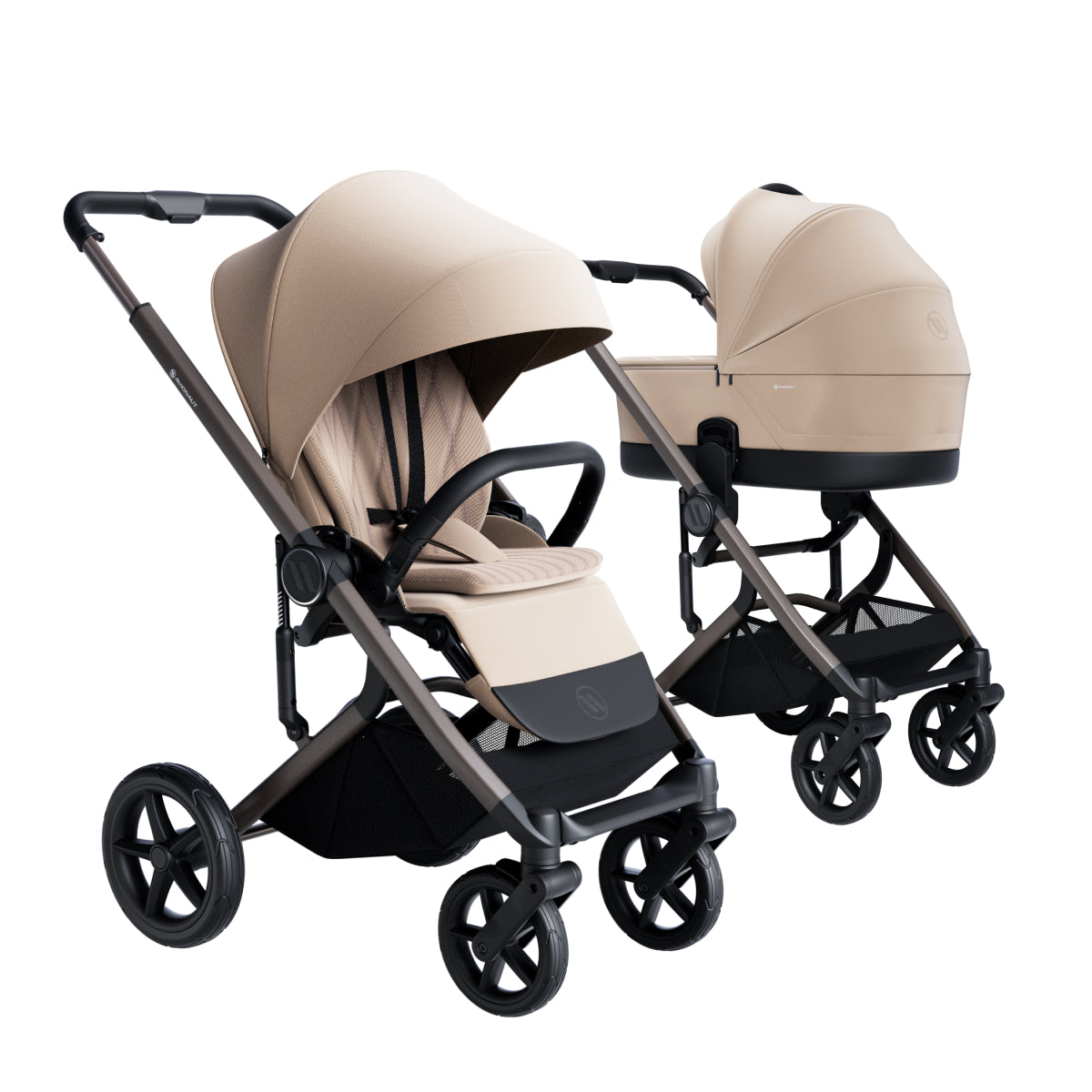 Avionaut Sirius 2 Pushchair and Carrycot Bundle - Beige