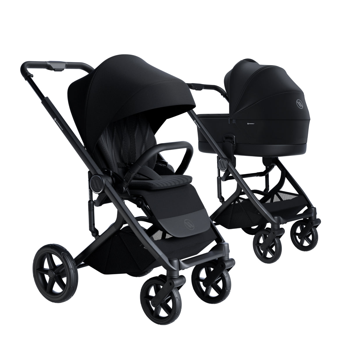Avionaut Sirius 2 Pushchair and Carrycot Bundle - Black