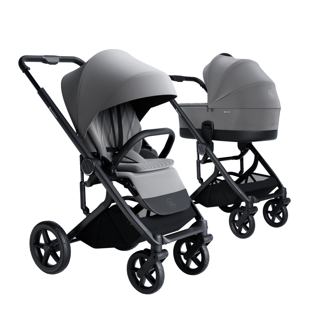 Avionaut Sirius 2 Pushchair and Carrycot Bundle - Grey