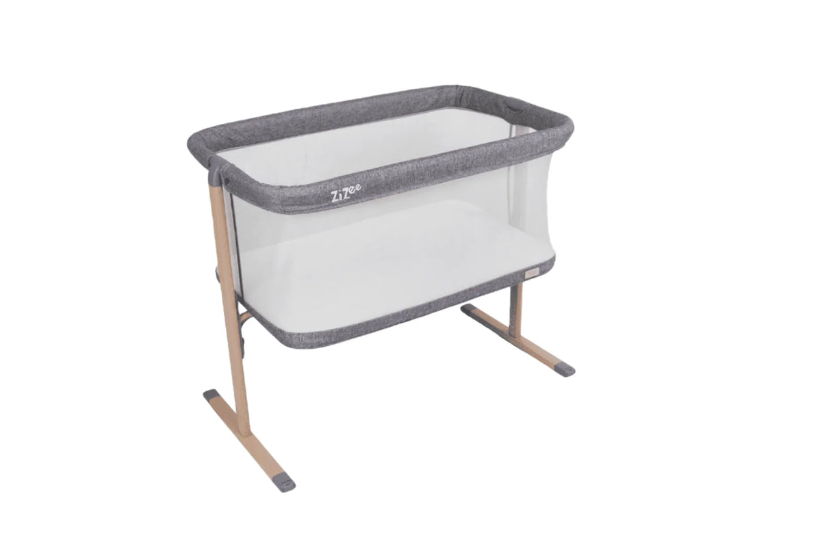 Tutti Bambini ZiZee Rocking Crib - Oak & Charcoal