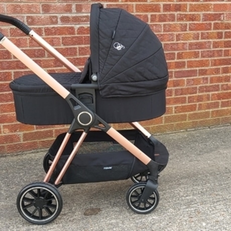 My Babiie Billie Faiers Rose Gold Black Quilted Travel System Review