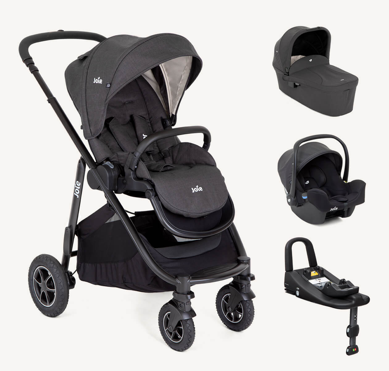 Joie Versatrax On The Go 4in1 Travel System Bundle with Isofix Car Seat ...